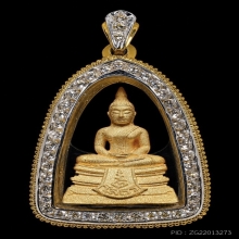 พระพุทธโสธร 80 ปี กรมตำรวจ เนื้อทองคำพ่นทราย พิมพ์ใหญ่