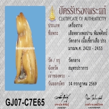 เสือหลวงพ่อปาน วัดบางเหี้ย (ศิลป์วัดกลาง) พร้อมบัตรรับรอง