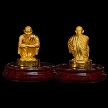รูปเหมือนบูชาหลวงพ่อคูณ ปี47 บรอนซ์หุ้มทองคำแท้99.99%