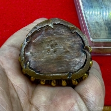 พระโพธิสัตว์ นั่งบัว จีน-ธิเบต เนื้อทองผสมลงสีลงทอง ปิดก้น