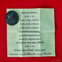 เหรียญพระพุทธเจ้าเปิดโลก หลังหลวงพ่อฤาษีลิงดำ 
