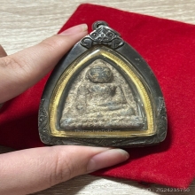 พระกรุหลวงพ่อโต กรุบางกระทิง ปางมารวิชัย เนื้อชินเงิน อยุธยา