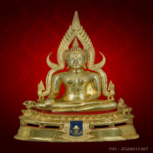 พระพุทธชินราช มาลาเบี่ยง 9.9 นิ้ว กะหลั่ยทอง