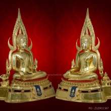 พระพุทธชินราช มาลาเบี่ยง 9.9 นิ้ว กะหลั่ยทอง