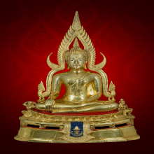 พระพุทธชินราช มาลาเบี่ยง 9.9 นิ้ว กะหลั่ยทอง