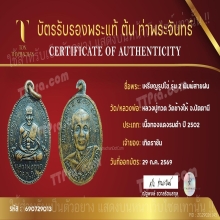 เหรียญหลวงพ่อทวดวัดช้างให้ รุ่น 2 พิมพ์ไข่ปลาใหญ่ บล็อคสายฝน