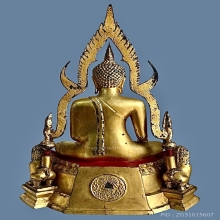 พระพุทธชินราช มวก ปี 2519 หน้าตัก 9 นิ้ว  พร้อมใบอนุโมทนา 