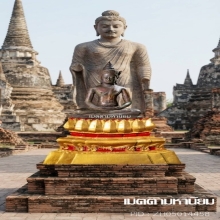 พระพุทธรูป สมัยอยุธยา ทรงเทริดราชวงศ์สุพรรณภูมิขนาดใหญ่หายาก