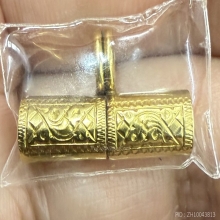 ตะกรุดนารายณ์แปลงรูป อ.นอง วัดทรายขาว เนื้อทองคำแกะลาย