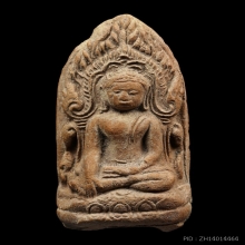 พระลือโขง หรือพระจามเทวี ซุ้มเรือนแก้ว วัดกู่เหล็ก 