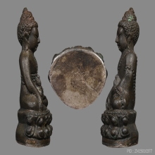 PHRA-KRING-CHI-NA-BAN-CHORN OF LUANG-PU-TIM,2517,SILVER BASE