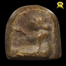 นางกวักหลังยันต์ใบพัดหลวงปู่ธูปเนื้อผงน้ำมันปี2504สภาพสวยมาก