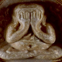 พระปิดตากนกข้าง เนื้อเกสร หลวงปู่โต๊ะ
