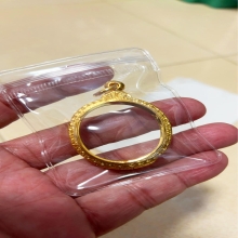 ตลับพระทองเหลืองแท้ชุบทอง