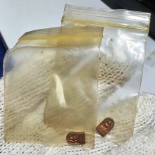 2 องค์ ปรกใบมะขามธรรมศาสตร์ 50 ปี ทองแดงผิวไฟ หลังตอกโค๊ต นะ