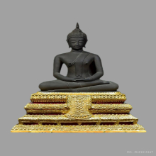 พระประธานจําลองยิ้มรับฟ้า วัดระฆังฯ 100 ปี  2515 *สวยแชมป์*