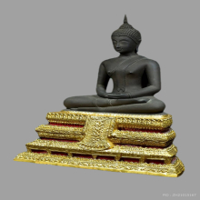 พระประธานจําลองยิ้มรับฟ้า วัดระฆังฯ 100 ปี  2515 *สวยแชมป์*