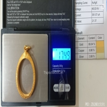 ตลับทอง 90 ร้านพรประภา เหรียญรูปไข่ 17.49 กรัม