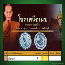 เหรียญหลวงปู่จื่อ เนื้อทองคำ รุ่นโชคเหนือเมฆ มีจาร No.5