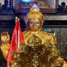 เหรียญพระปิดตาพังพกาฬ 3.2 เนื้อนวโลหะ รุ่นแรก ปี2547