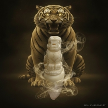 เขี้ยวเต็มแกะเสือ หลวงพ่อคงวัดวังสรรพรส ศิลป์พิเศษ จี๊ดๆเลย
