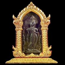 พระลีลากำแพงศอก เนื้อชินเงินเก่า เกจิ สร้าง