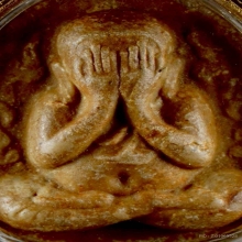 พระปิดตากนกข้าง เนื้อเกสร หลวงปู่โต๊ะ