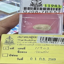 พระกรุวัดพลับ พิมพ์พุงป่องใหญ่ เนื้อผง สวยมาก ตลับทอง