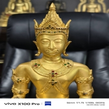 พระบูชา พระพุทธเชียงแสนทรงเครื่อง  ตัก9นิ้ว ปิดทองแท้