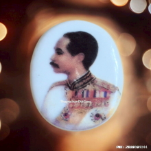 ล็อกเก็ตกระเบื้อง ร.5 หลังแผ่นเงิน หลวงพ่อเกษม เขมโก ปี 35
