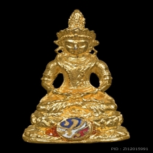 พระไวโรจนะพุทธ วัดมังกรกมลาวาส ปี15 รุ่นแรก กะไหล่ทอง