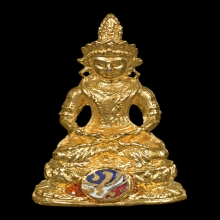 พระไวโรจนะพุทธ วัดมังกรกมลาวาส ปี15 รุ่นแรก กะไหล่ทอง