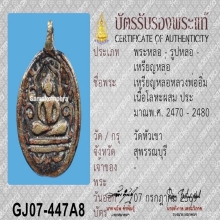 เหรียญหล่อพระพุทธ หลวงพ่ออิ่ม วัดหัวเขา เมืองสุพรรณบุรี1