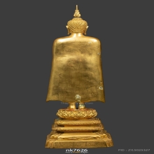 หลวงพ่อบ้านแหลม จังหวัดสมุทรสงคราม ขนาด ความสูง 19 นิ้ว 