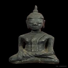 พระเงินนั่งลอยองค์ ศิลปะนครศรีธรรมราช เนื้อเงิน