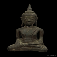 พระเงินนั่งลอยองค์ ศิลปะนครศรีธรรมราช เนื้อเงิน