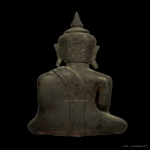 พระเงินนั่งลอยองค์ ศิลปะนครศรีธรรมราช เนื้อเงิน