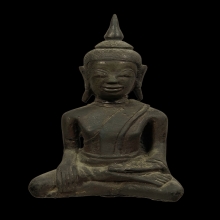 พระเงินนั่งลอยองค์ ศิลปะนครศรีธรรมราช เนื้อเงิน