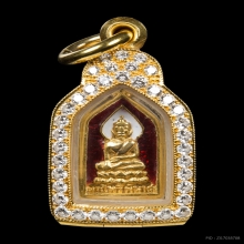 เหรียญพระไพรีพินาศ วัดบวรนิเวศวิหาร เนื้อทองคำลงยา