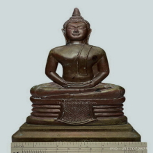 พระบูชาหลวงพ่อโสธรแผ่นปั้มครึ่งซีก ปี 2497