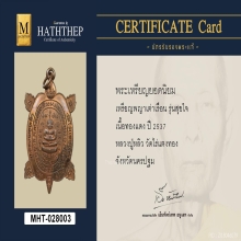 เหรียญพญาเต่าเรือน รุ่นสุขใจ หลวงปู่หลิว วัดไร่แตงทอง ปี2537