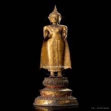 พระพุทธรูป สมัยอยุธยา ราชวงศ์บ้านพลูหลวง สวยทองเดิม