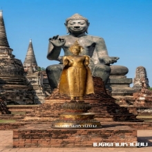 พระพุทธรูป สมัยอยุธยา ราชวงศ์บ้านพลูหลวง สวยทองเดิม