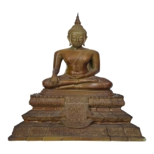 หลวงพ่อวัดไร่ขิง เนื้อหยก ขนาดหน้าตัก 5 นิ้ว พ.ศ 2520
