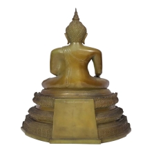 หลวงพ่อวัดไร่ขิง เนื้อหยก ขนาดหน้าตัก 5 นิ้ว พ.ศ 2520