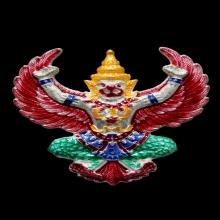 พญาครุฑ รุ่น ราชาครุฑ  เนื้อเงิน ลงยา 