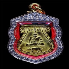 หลวงปู่เผือก วัดทองนพคุณ รุ่นแรก เนื้อทองแดงเปียกทอง 2463