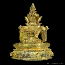 พระกริ่งพระแก้วมรกต เนื้อเงินอาบน้ำทอง หลวงปู่หมุน ปี2542