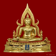 พระพุทธชินราช ภปร แม่ทัพภาคที่ 3 กะหลั่ยทอง ขนาด 5.9 นิ้ว 