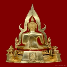 พระพุทธชินราช ภปร แม่ทัพภาคที่ 3 กะหลั่ยทอง ขนาด 5.9 นิ้ว 